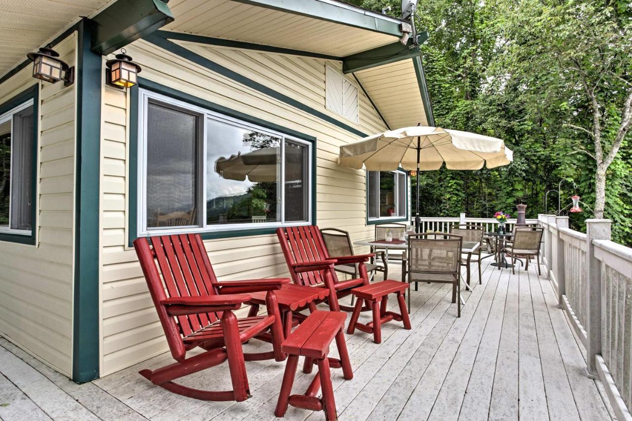 Secluded Mountain Home With Stunning Views And Deck! Bryson City Zewnętrze zdjęcie