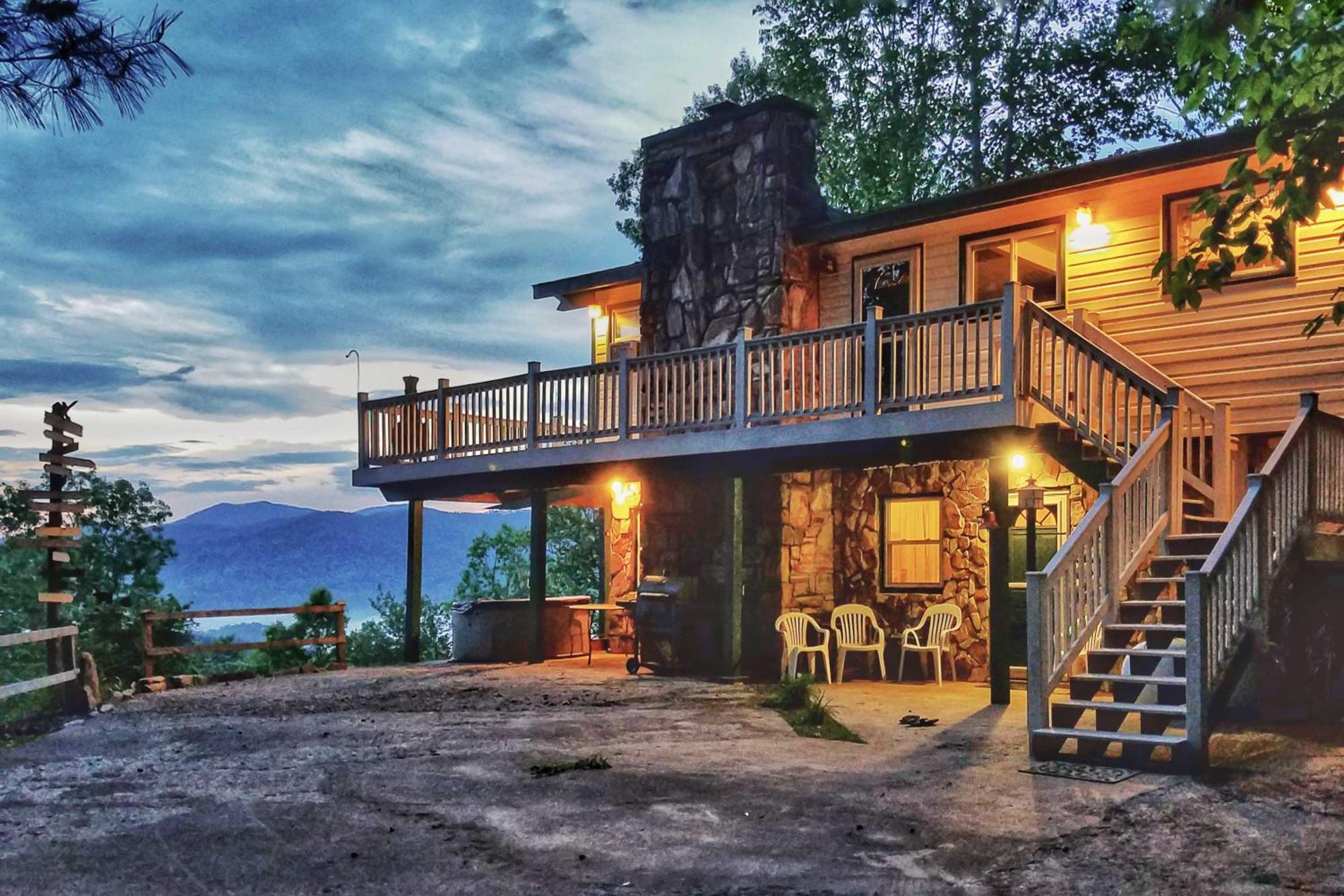 Secluded Mountain Home With Stunning Views And Deck! Bryson City Zewnętrze zdjęcie